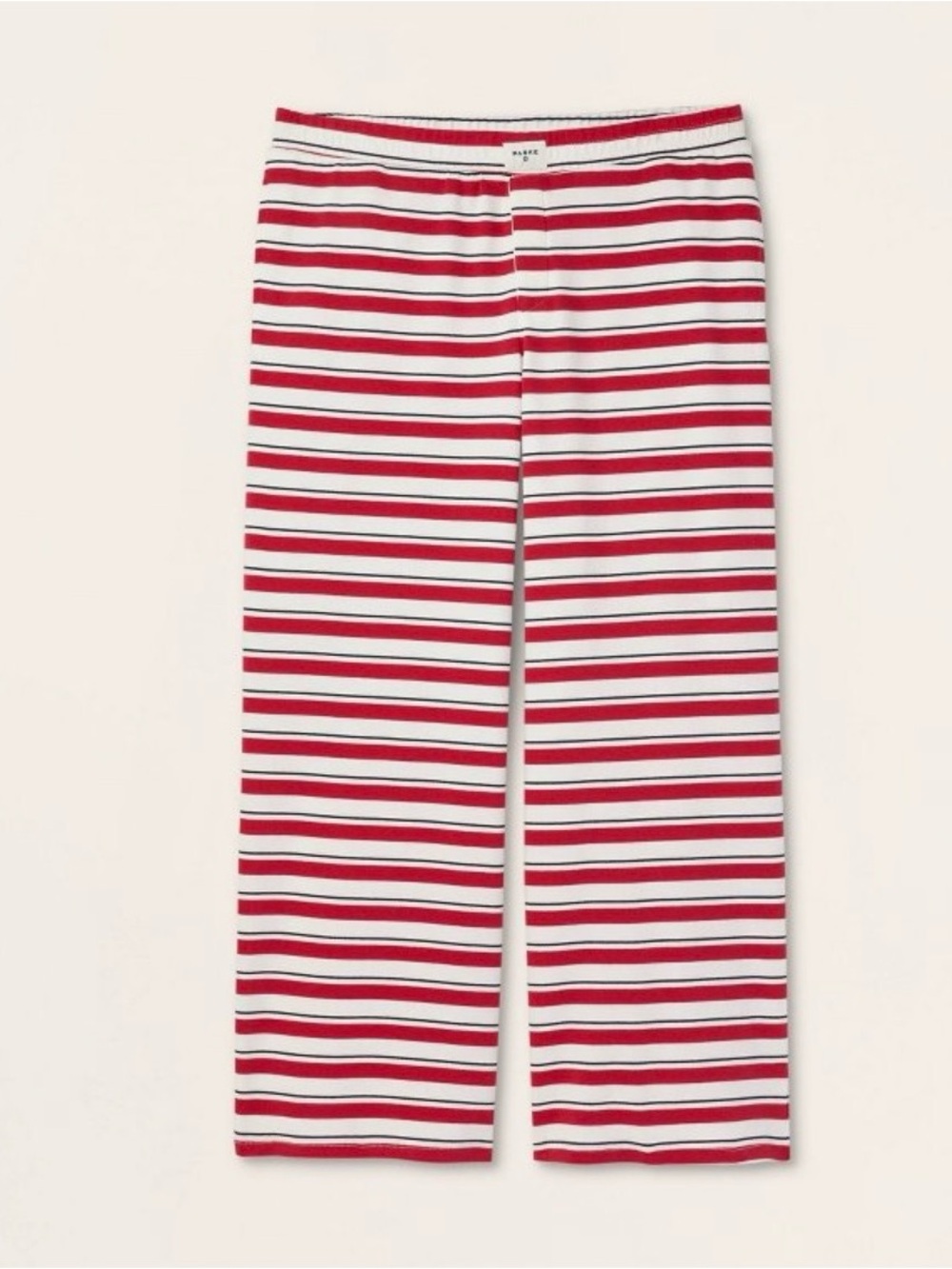 PARKE x Target Women's High-Rise Boxer Knit Pants - Red/Navy Striped M